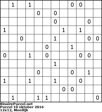 Binaire Puzzel