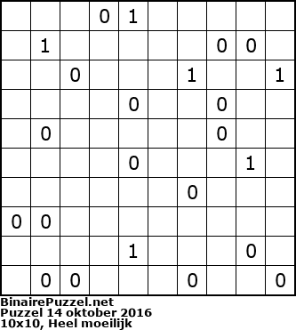 Binaire Puzzel