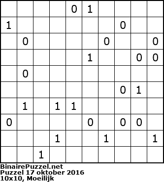 Binaire Puzzel