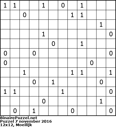 Binaire Puzzel