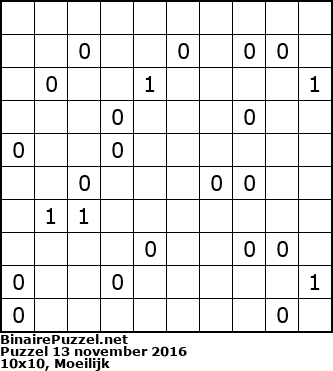Binaire Puzzel