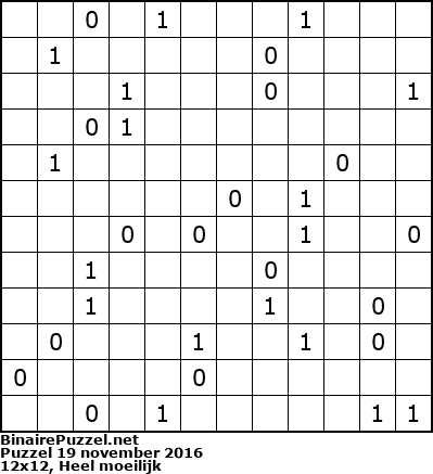 Binaire Puzzel