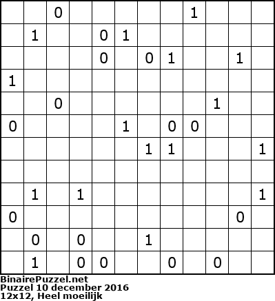 Binaire Puzzel