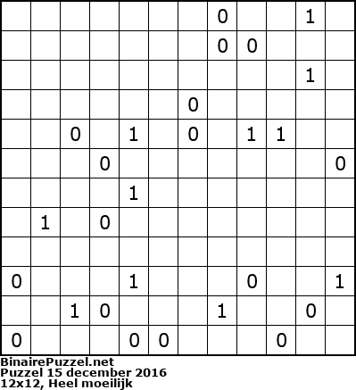 Binaire Puzzel