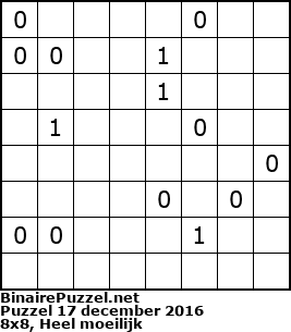 Binaire Puzzel