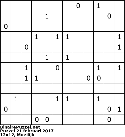 Binaire Puzzel
