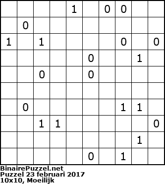 Binaire Puzzel