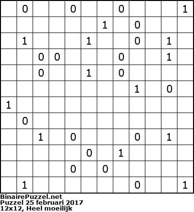 Binaire Puzzel