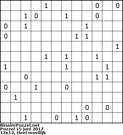 Binaire Puzzel
