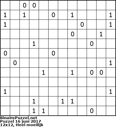 Binaire Puzzel