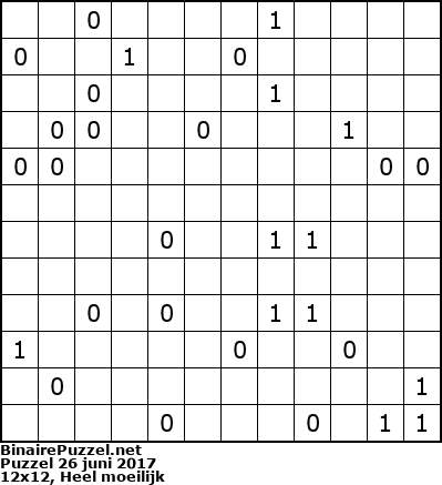 Binaire Puzzel