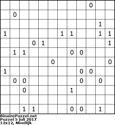 Binaire Puzzel