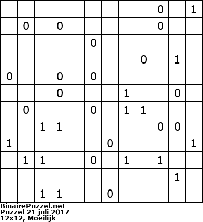 Binaire Puzzel