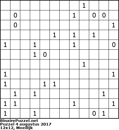 Binaire Puzzel