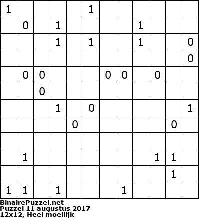 Binaire Puzzel