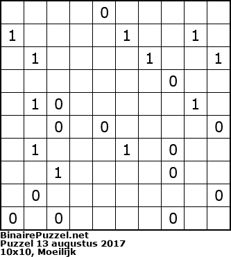 Binaire Puzzel