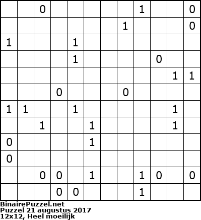 Binaire Puzzel