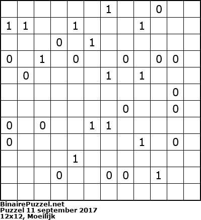 Binaire Puzzel