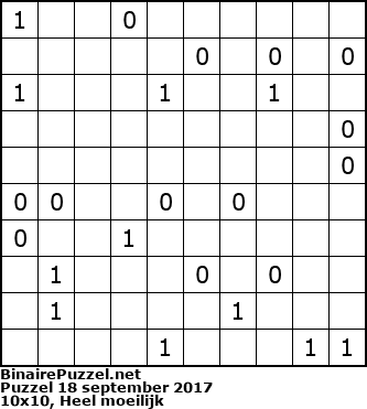 Binaire Puzzel