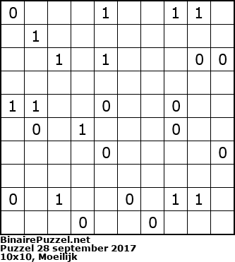 Binaire Puzzel
