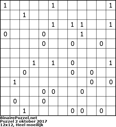 Binaire Puzzel