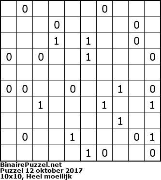 Binaire Puzzel