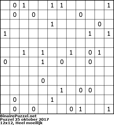 Binaire Puzzel