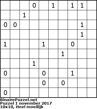 Binaire Puzzel