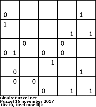Binaire Puzzel