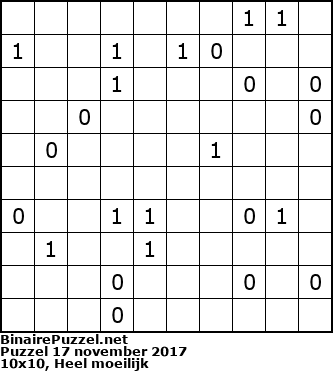Binaire Puzzel
