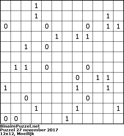 Binaire Puzzel
