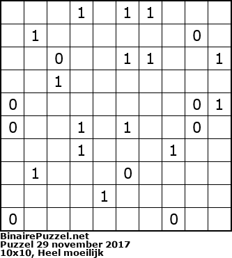 Binaire Puzzel