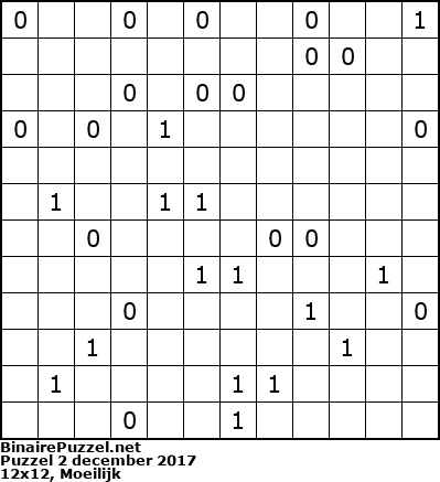 Binaire Puzzel