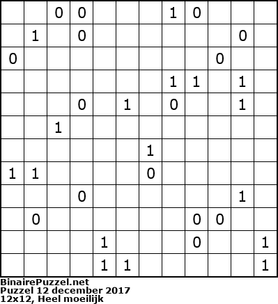 Binaire Puzzel