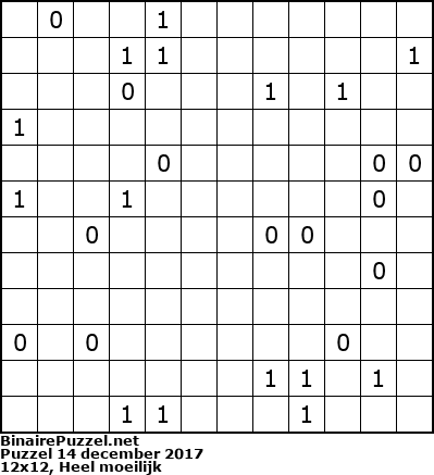 Binaire Puzzel