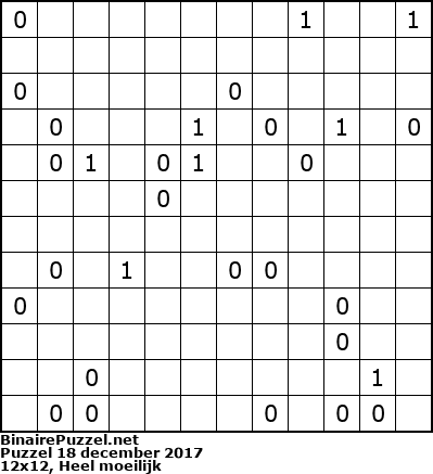 Binaire Puzzel