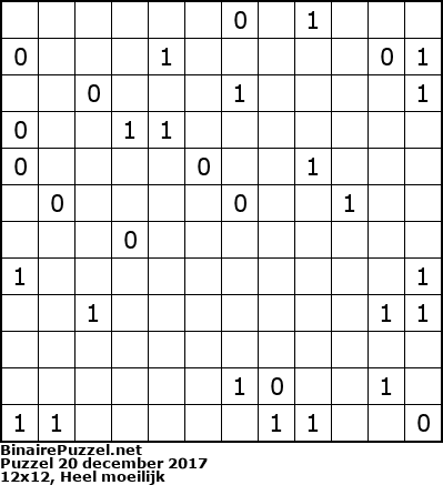 Binaire Puzzel