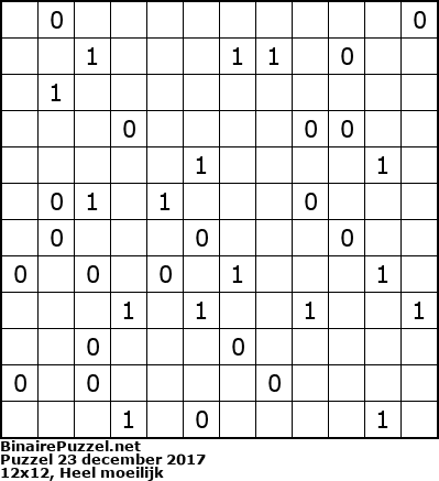Binaire Puzzel
