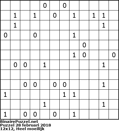 Binaire Puzzel
