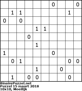 Binaire Puzzel