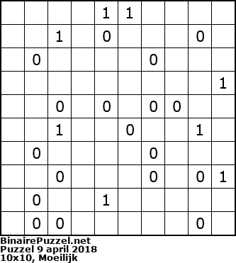 Binaire Puzzel
