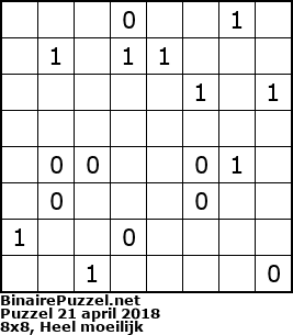 Binaire Puzzel