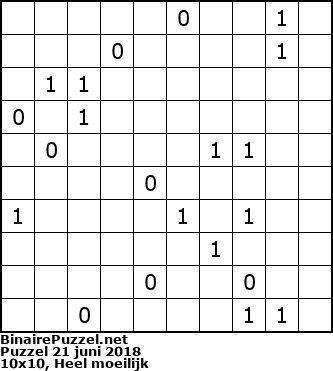 Binaire Puzzel