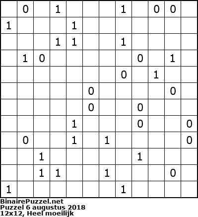 Binaire Puzzel