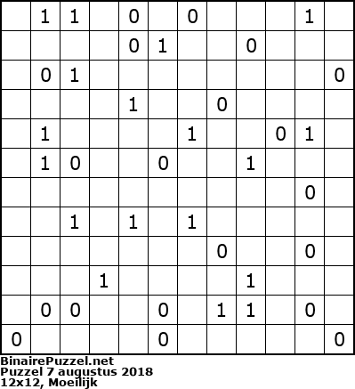 Binaire Puzzel