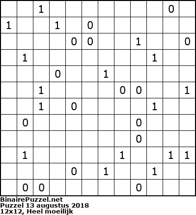 Binaire Puzzel