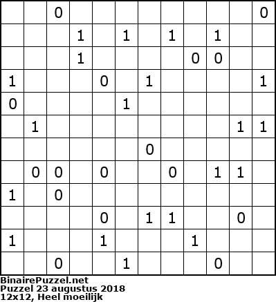 Binaire Puzzel