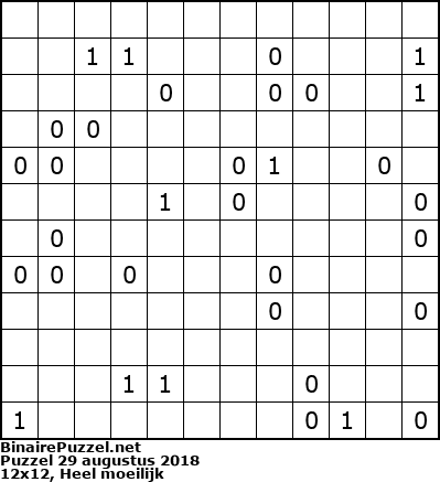 Binaire Puzzel