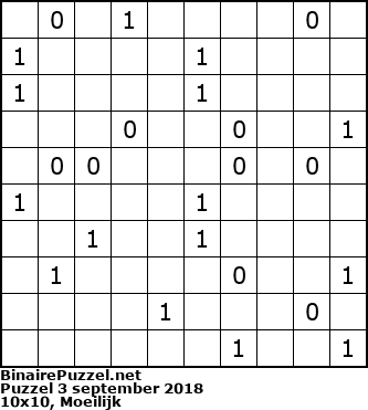 Binaire Puzzel