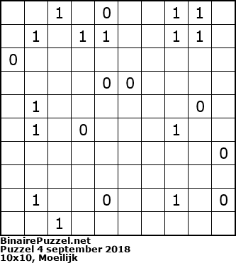 Binaire Puzzel